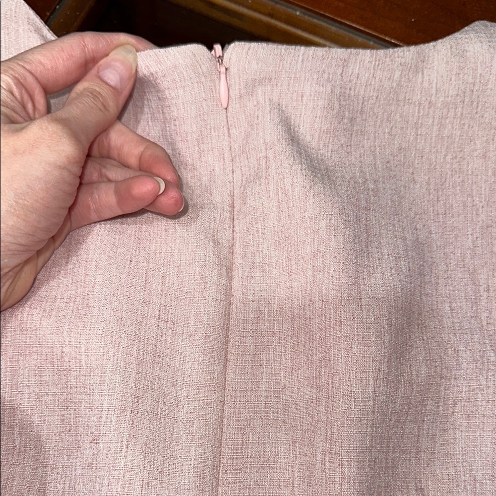 Elegant Pink belted Peplum sheath Dress - Picture 9 of 9